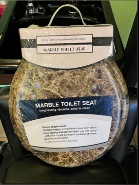 Brown Marble Toilet Seat